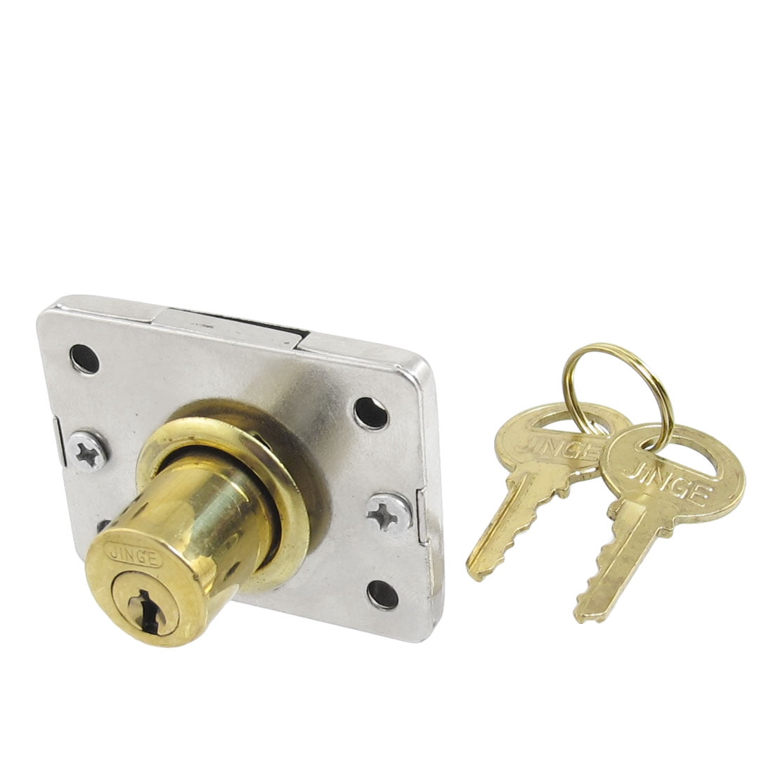 Uxcell Gold Silver Tone Metal Closet Cupboard Secure Locking