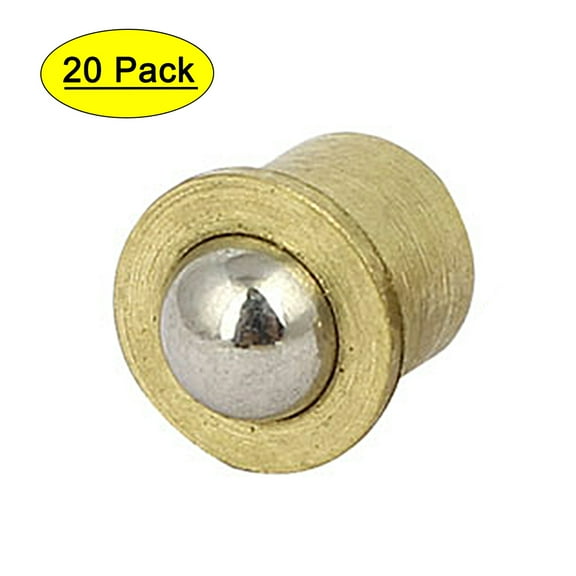 Unique Bargains Household Furniture Door Brass Ball Catches Latch Catcher 8mm Dia 20Pcs