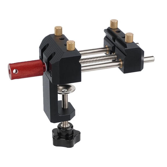 Household Cast Aluminum Alloy Woodworker Heavy Duty Table Vise Woodworking Two Jaw Clamp-on Clip Clamp Machine Vise Tool