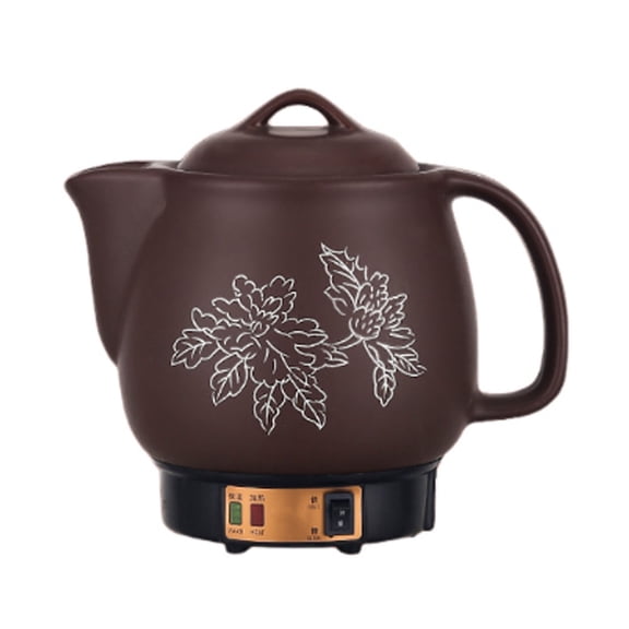 Household Ceramic Electric Kettle,Multifunctional Flower Tea Pot,Split Intelligent Tea Maker Office Tea Making Electric Cooking Pot for Tea Coffee and Boiling Water