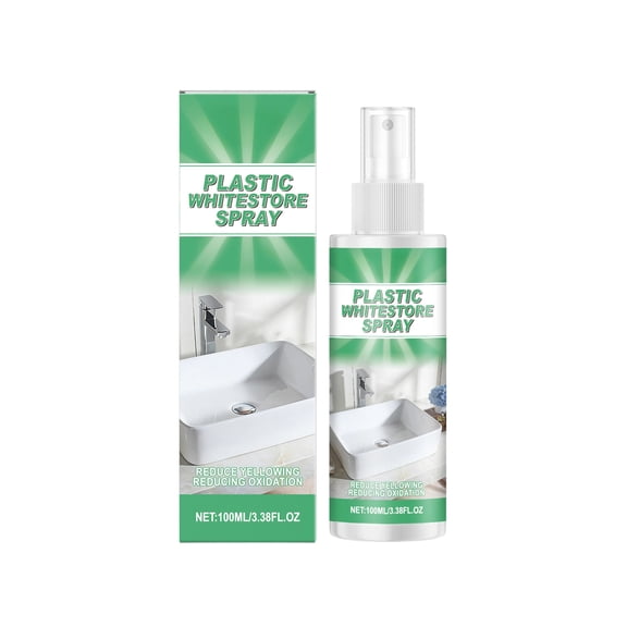 Household Cleaner Yellowing Plastic Refurbishment Restoration 100ml Cleaner Spray for Tiles, Walls, Ceiling, Deck, Brick, Showers, Kitchen, Sink, Grout, Washing Machine Gasket