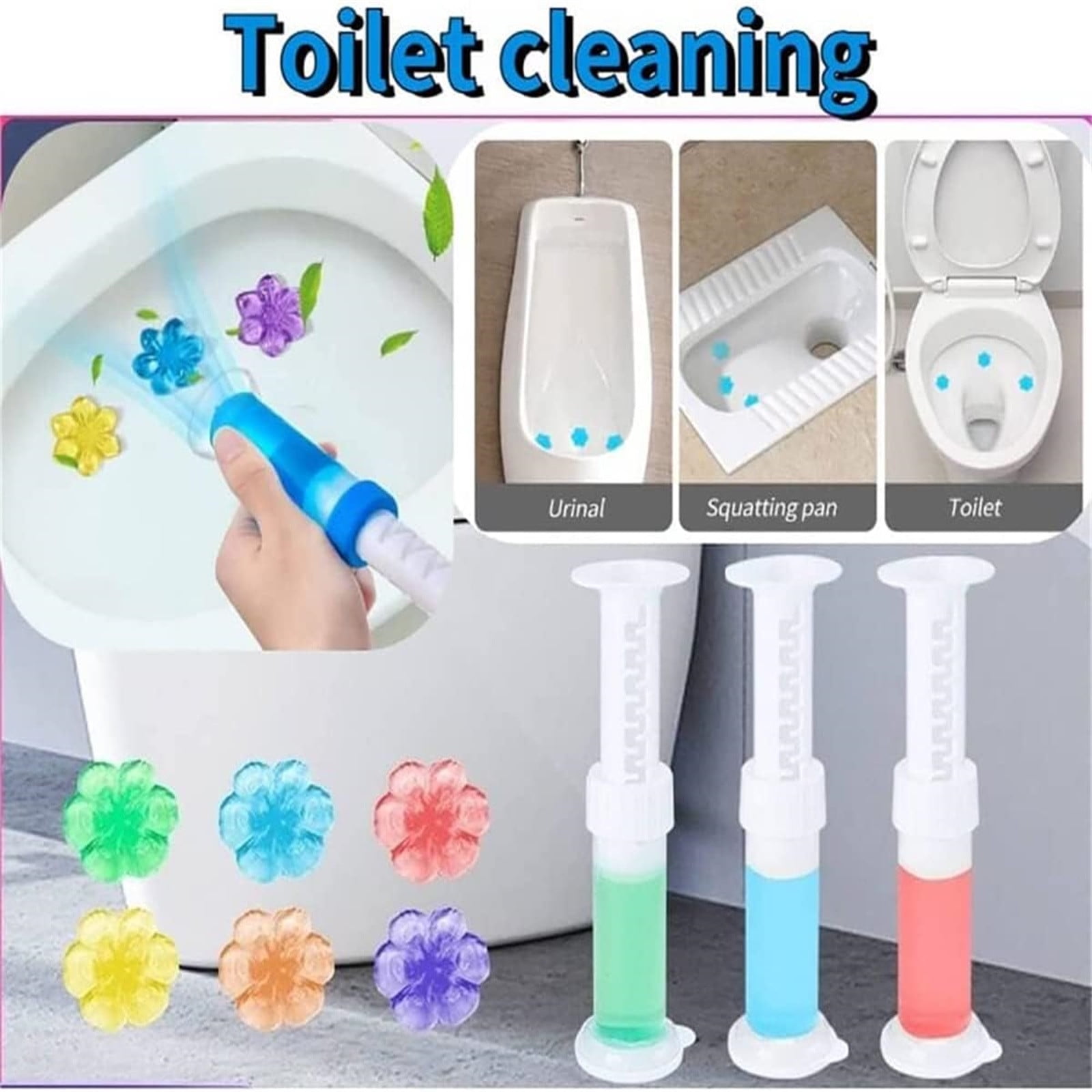 Rkxzt Toilet Gel Toilet Gel Cleaner Deodorizer Flower Fragrance Odor Remover Bathroom Bowl ...