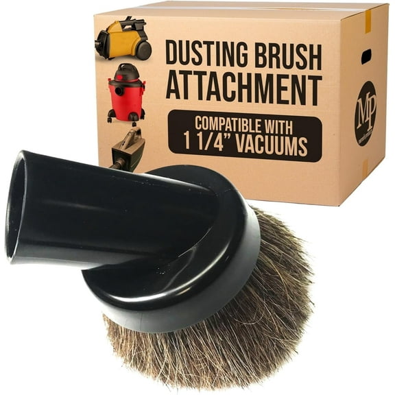 Household Cleaning Attachment Soft Touch Fluffy Dust Brush Compatible with Shop Vac 1 1/4" Vacuum Cleaners (Dusting Brush)
