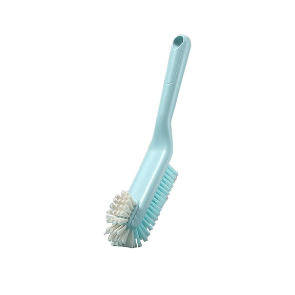 Household Cleaning Brushes Soft Bristle Brush for Shoes and Laundry with Hanging Ring 10 in Non-Slip Handle in Pink or Blue