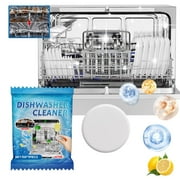 Household Cleaning Clearance - Dishwasher Cleaning Tablets Dishwasher Cleaner Gloss Cleaner Degrease and Stain Removal 5G(G)