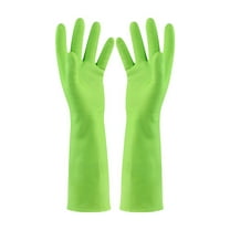 Household Cleaning Gloves 1-3 Pairs - Reusable Waterproof Dishwashing Gloves for Kitchen, Non- Rubber Gloves for Cleaning, Flexible Durable Small Size