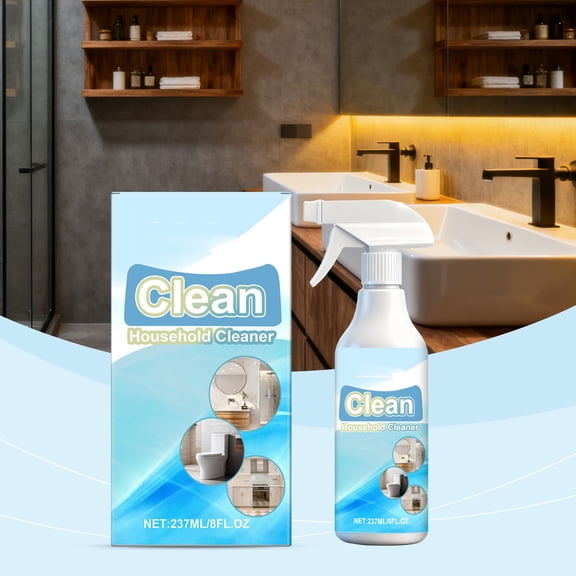 Household Cleaning Spray for Decontamination and Deodorization, Powerful Degreaser for Kitchen and Bathroom, Natural Enzyme Formula for Stains and Lime Scale, Safe for Home Use