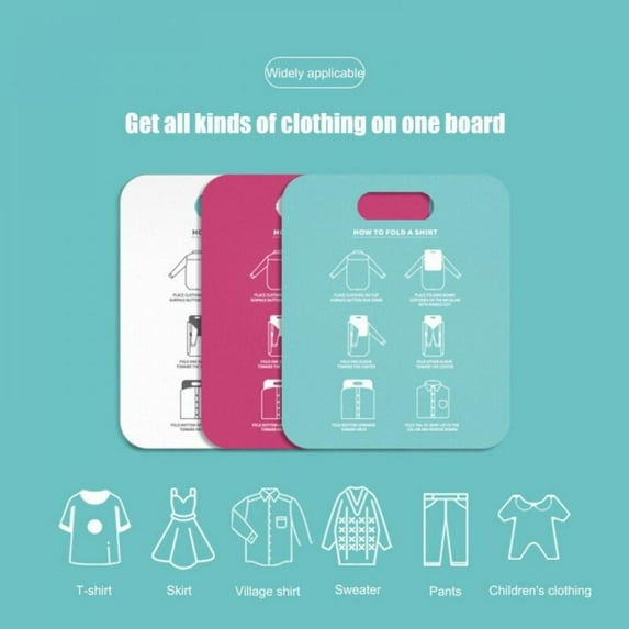 Household Cloth Folding Board Clothes Folder Closet Organizer Clothing Folders Board Organizer Laundry Storage