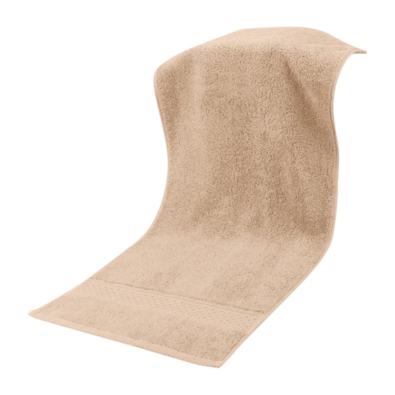 Household Cotton Bath Towels Soft Absorbent Towel Solid Color High-quality Hand Towels for Guest 1 PC Khaki 13x29 Inches