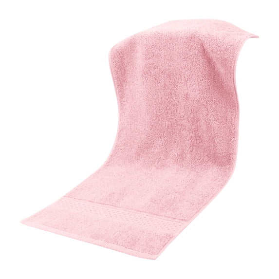 Household Cotton Bath Towels Soft Absorbent Towel Solid Color High-quality Hand Towels for Guest 1 PC Pink 13x29 Inches