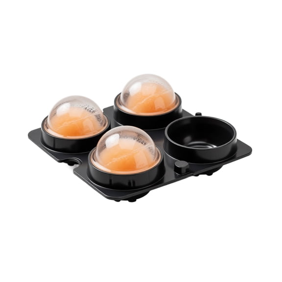 Household Creative Round Silicone Ice Ball Mold Four Hole Tray for Tea Shop Beverage Cold Drink Making Reusable Durable Design