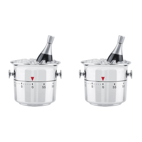 Household Cute Timer Manual Wind Wind-up Kitchen Products Timers for Cooking 2 PCS
