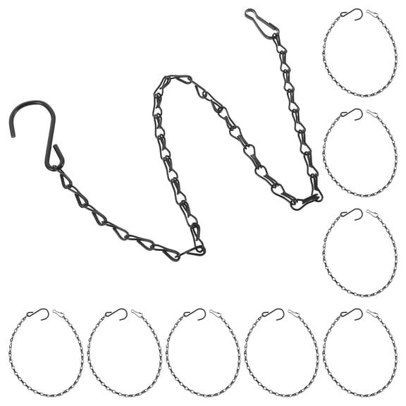 Household Decor 10 Pcs Hanging Chain Wall-mounted Plant Coat Hangers Flower Basket