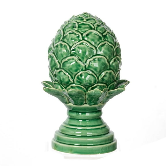 Household Decor Items, 6x6x9.5" Helsa Artichoke Accent, Medium-Green, Green Bathroom Accessories,Ceramic Living Room Decor, Household Supplies & Décor, Accessories 6x6x9.5" Helsa Artichoke Accent, Me
