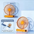 thumbnail image 1 of Household Desk Fan,Portable Mini Quiet Fan,180掳 Tilt Folding Powerful Breeze Slim Card Fans with 7 Blades Blow,Ideal Cooling Device for Home,Apartment and Dormitory, 1 of 6