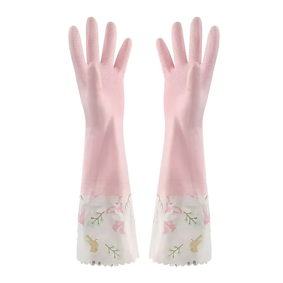 Household Dishwashing Gloves - Late Gloves Size Large Food Prep Gloves Large Gloves 1000 Kitchen Household Glove Thickening Cleaning Gloves Rubber Washing Latex Pwaterproof with Dish Cleaning