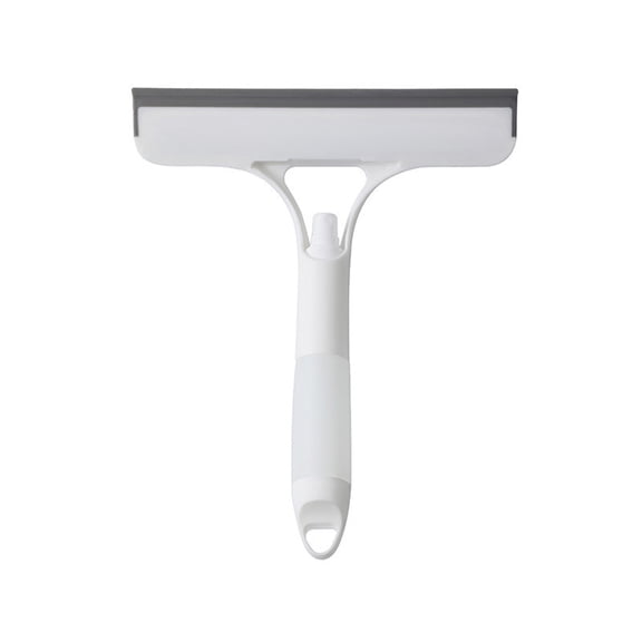Household Double Water Spray Glass Scraper Glass Wiper Simple Window Wiper Scrub Window Car Window Tool Spray Brush, 21.5 cm25.7 cm, Grey