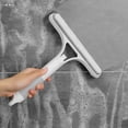 thumbnail image 1 of Household Double Water Spray Glass Scraper Wiper Scrub Window Car Tool Brush, 21.5 cm×25.7 cm, Grey, 1 of 9