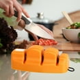thumbnail image 1 of Household Double-sided Knife Sharpener, with Non-slip Base, Polishing Grinding Tool, for Kitchen Knives Camping Knives, Easy to Use, 1 of 6