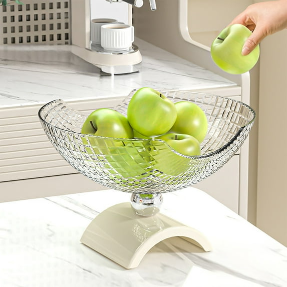 Household Draining Fruit Plate Living Room Coffee Table Snack Serving Tray Upscale Style Candy Platter with Removable Base