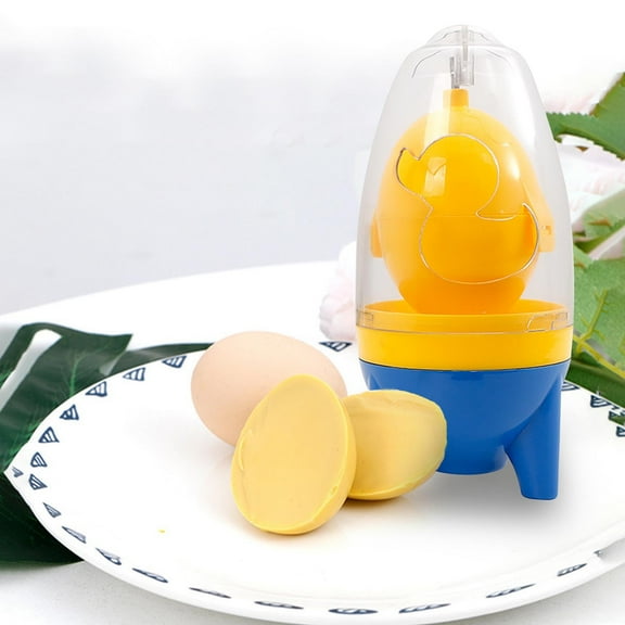 Egg Shaker Scrambler, Manual Golden Egg Maker, Handheld Centrifugal Stirring Tool, Fun Kitchen Gadget for Minors, Easy-clean Plastic Design, Topliu