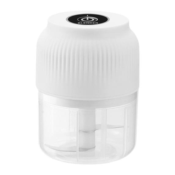 Household Electric Garlic Crusher, 300ml Garlic Mincer Electric with Lid, Portable Veggie Chopper, Mini Electric Food Chopper for Garlic, Onion, Ginger, Chili, Spices and Fruit, USB-C Rechargeable