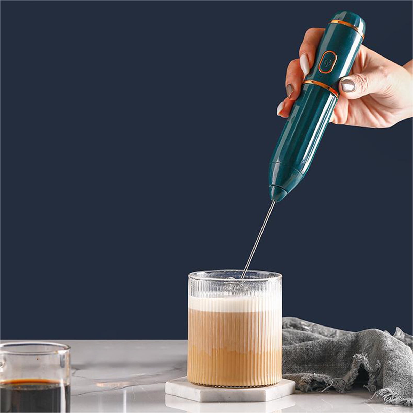 Household Electric Milk Frother Wireless Coffee Frother Milk Stirrer