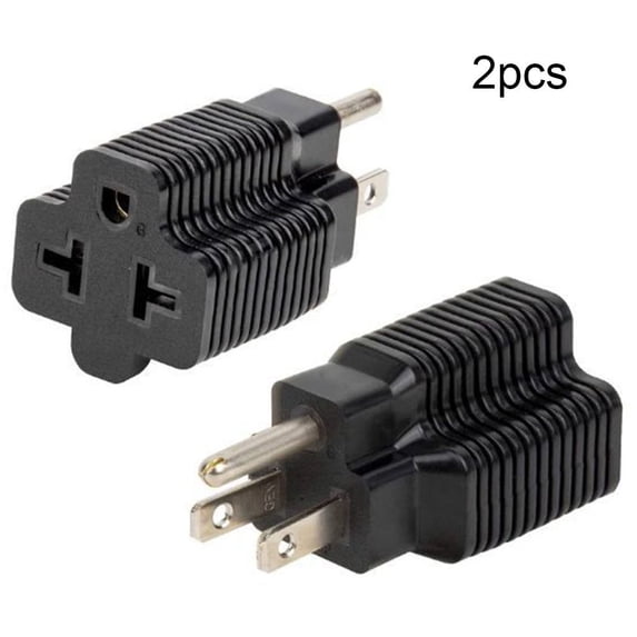 Household Electrical Adapter NEMA 5-20R to NEMA 5-15P Conversion Plug
