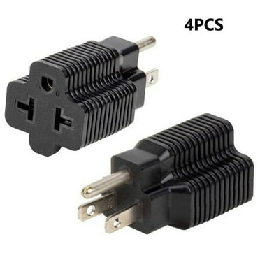 Household Electrical Adapter Nema 5-20R To Nema 5-15P Conversion Plug,4Pcs