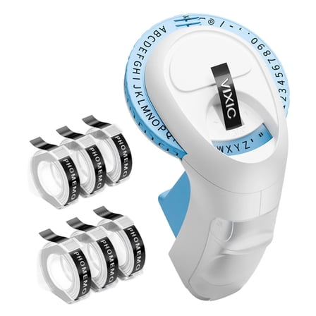 Household Embossing Label Maker Easy to Use Portable E975 Labelling Device for Print Price Date Names