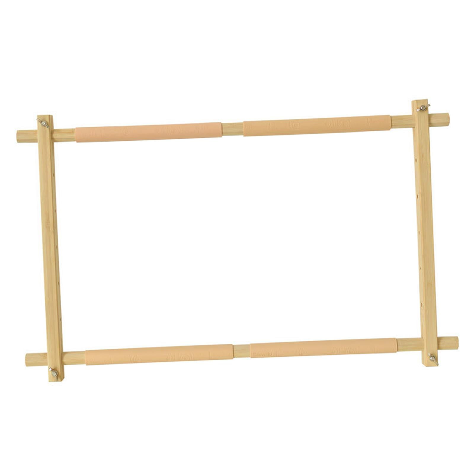 Household Embroidery Frame Stitch Rectangle Adjustable Durable Stitch Display Quilting Bamboo Embroidery Hoop for Handy Sewing