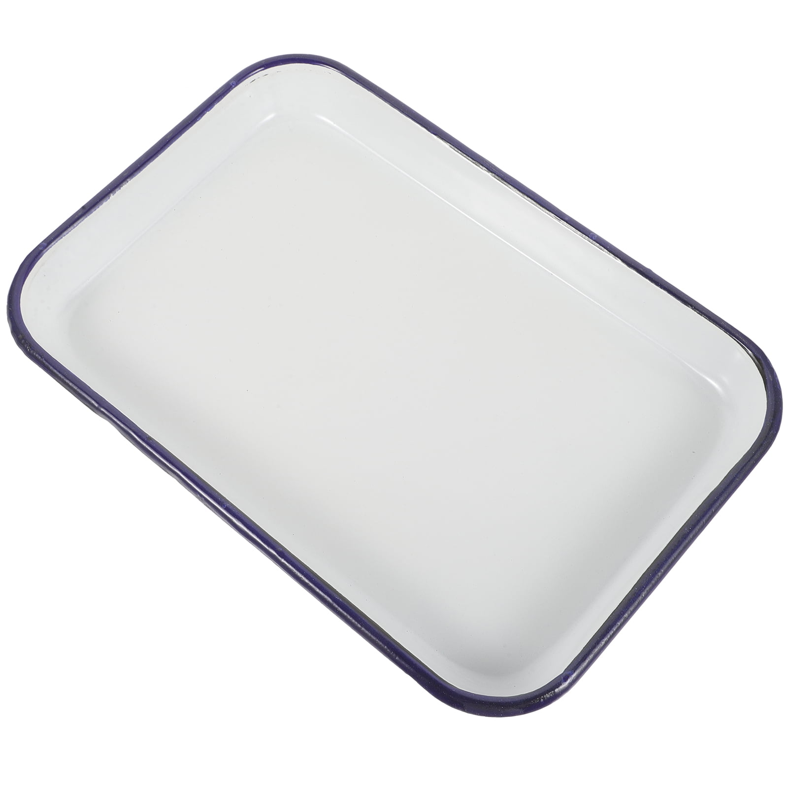 Household Enamel Baking Dish Rectangular Roasting Tin Multifunctional