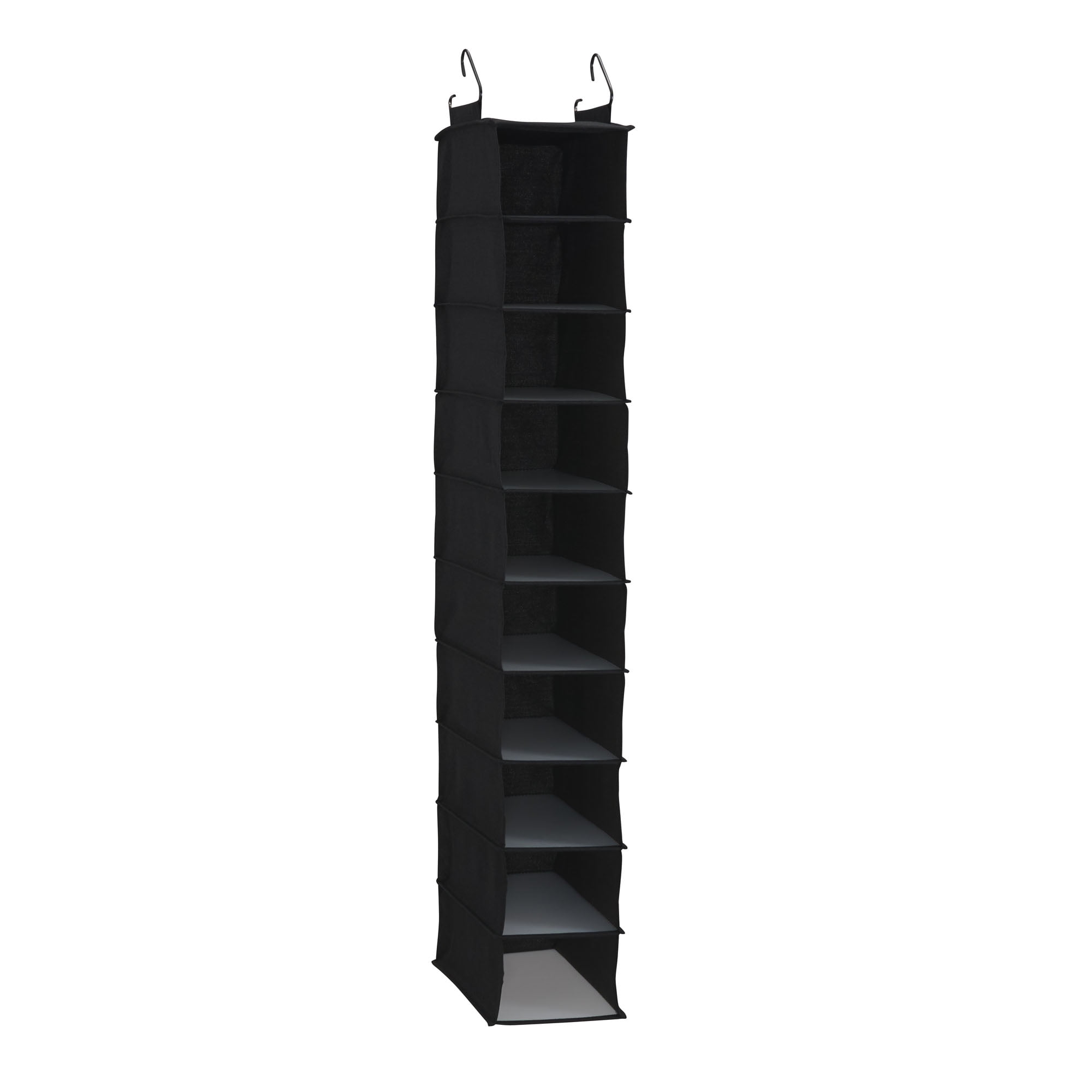 Household Essentials 10 Shelf Hanging Closet Organizer, Wide Hanging