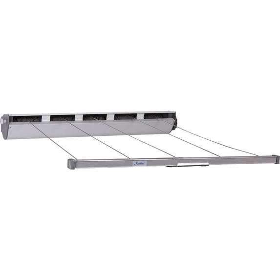 Household Essentials 17145-1 Retractable Clothesline 5-Line Dryer Indoor or Outdoor Use Hang Wet or Dry Laundry
