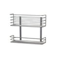 thumbnail image 1 of Household Essentials 2 Tier Door Mount Cabinet Organizer, Steel Wire Baskets with Nickel Powder Finish, Great for Short and Tall Items, Mounts to Solid Surface with Included Hardware, 1 of 6
