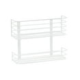 thumbnail image 1 of Household Essentials 2 Tier Door Mount Cabinet Organizer, Steel Wire Baskets with White Powder Finish, Great for Short and Tall Items, Mounts to Solid Surface with Included Hardware, 1 of 8