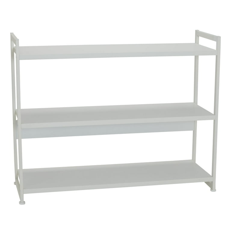 Low white cheap shelf unit