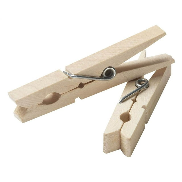 Household Essentials 3 in. Wood Clothes Pins