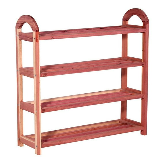 Household Essentials Cedar Shoe Rack