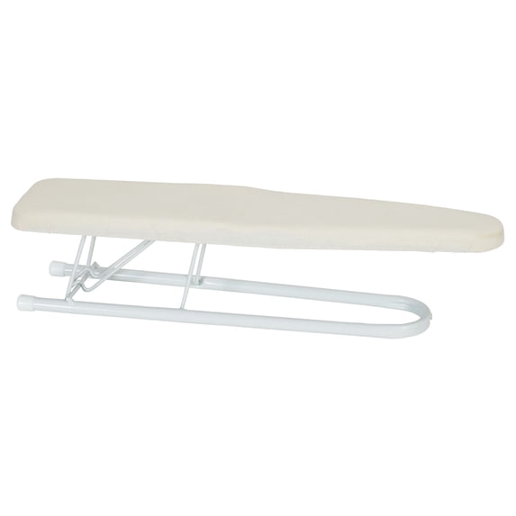 Household Essentials Accessory Sleeve Ironing Board, plastic top, Foam Pad and Natural Cotton Cover, Heat-Resistant, Compact and Easy to Use
