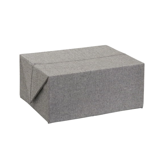 Household Essentials Adult Expandable Fabric Storage Bin, Gray
