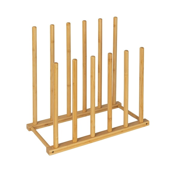 Household Essentials Bamboo 6 Pair Boot Rack, Natural