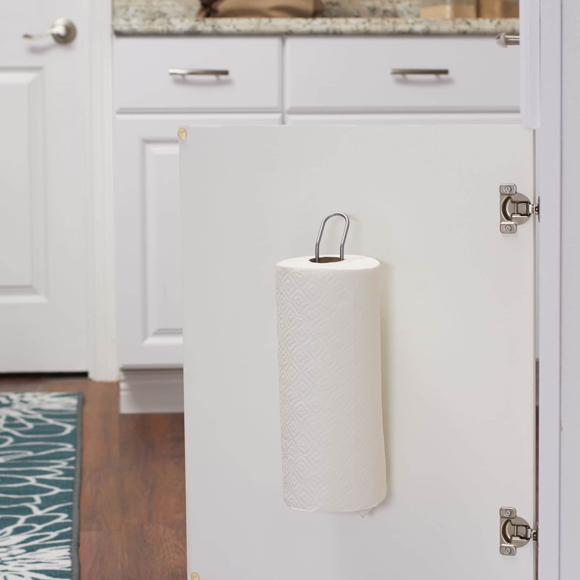 Paper towel holder for cabinet door sale