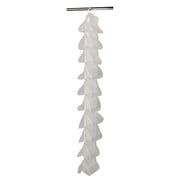 Household Essentials 20-Pocket Closet Shoe File, Durable Canvas and High-Quality Plastic, Holds 10 Pairs of Shoes, Individual Storage, Single Hook System