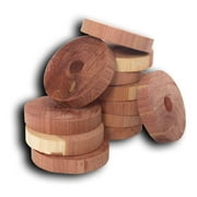 Household Essentials Cedar Fresh Cedar Rings, Pack of 6, Solid Eastern Red Cedar, Natural Moth and Odor Deterrent, and Chemical-Free, Perfect for Wire and Plastic Hangers, Natural