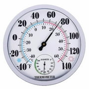 Fimeskey Timers Indoor Outdoor Thermometer Large Wall Thermometer-Hygrometer Waterproof Does not