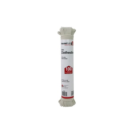Household Essentials Clothesline Cord Cotton 3/16" 100'