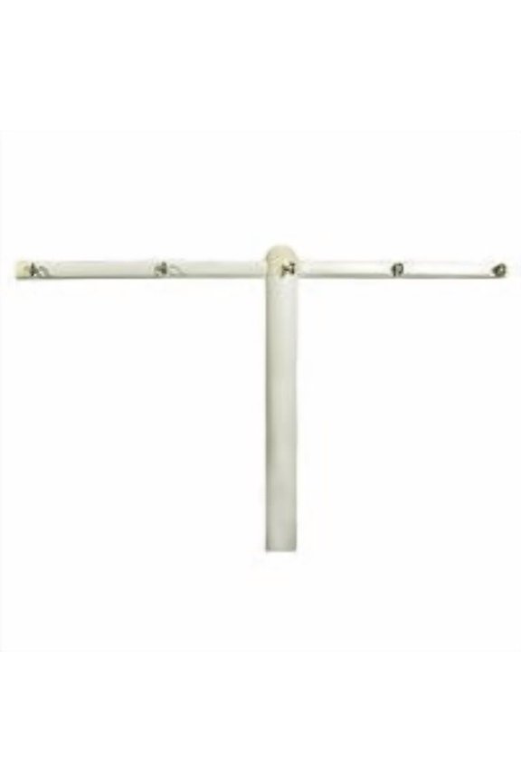 Clothesline Post, with Center Pole & 5 Eyebolts