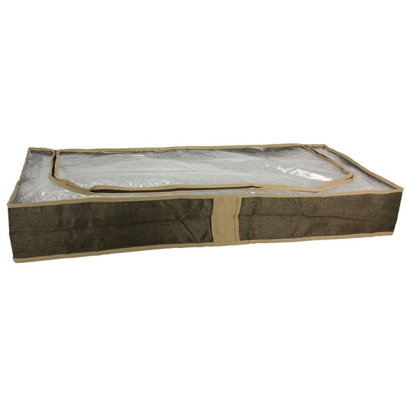 Household Essentials Coffee Linen Collection Under Bed Chest
