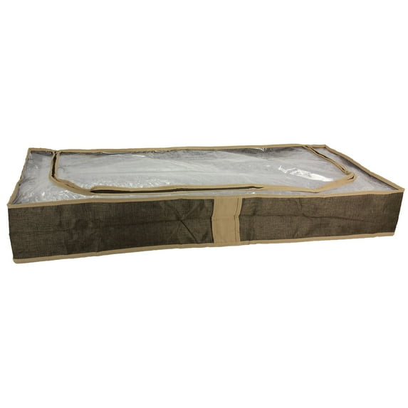 Household Essentials Coffee Linen Collection Under Bed Chest